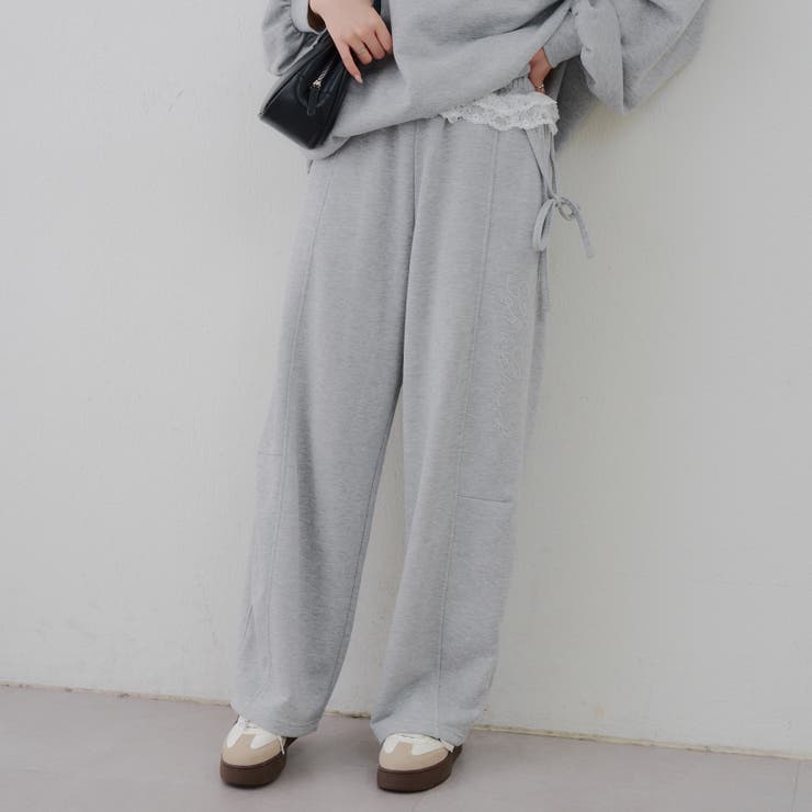 【セットアップ対応】ラメ裏毛スウェットパンツ | RMAF　NICE CLAUP / OLIVE des OLIVE | 詳細画像18 