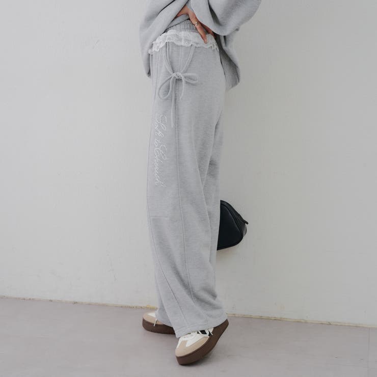 【セットアップ対応】ラメ裏毛スウェットパンツ | RMAF　NICE CLAUP / OLIVE des OLIVE | 詳細画像20 