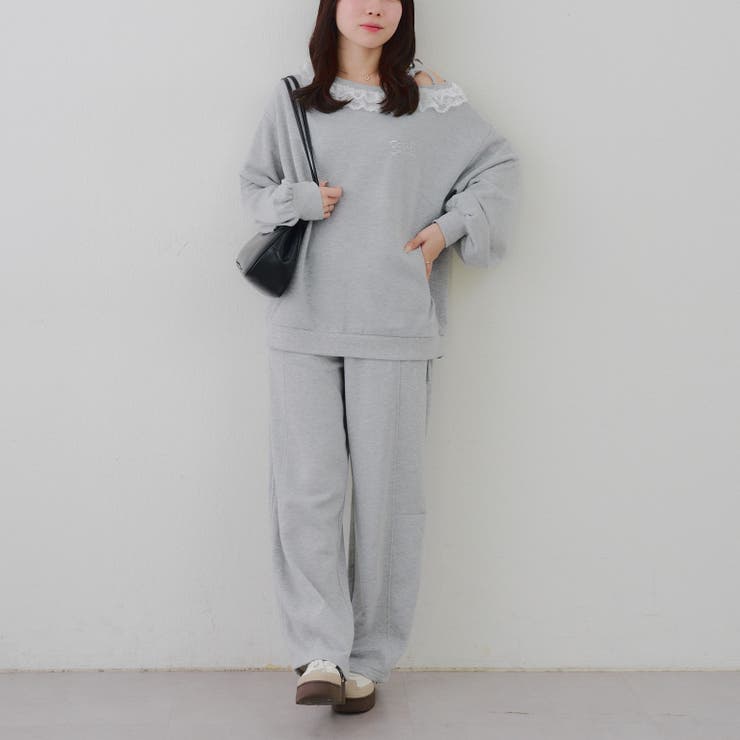 【セットアップ対応】ラメ裏毛スウェットパンツ | RMAF　NICE CLAUP / OLIVE des OLIVE | 詳細画像22 