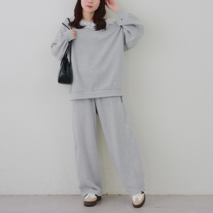 【セットアップ対応】ラメ裏毛スウェットパンツ | RMAF　NICE CLAUP / OLIVE des OLIVE | 詳細画像23 