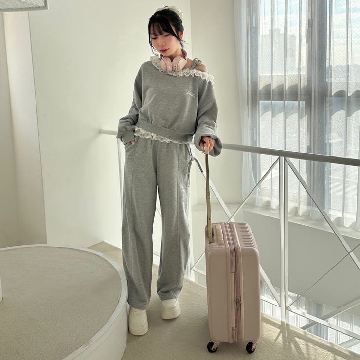 【セットアップ対応】ラメ裏毛スウェットパンツ | RMAF　NICE CLAUP / OLIVE des OLIVE | 詳細画像5 