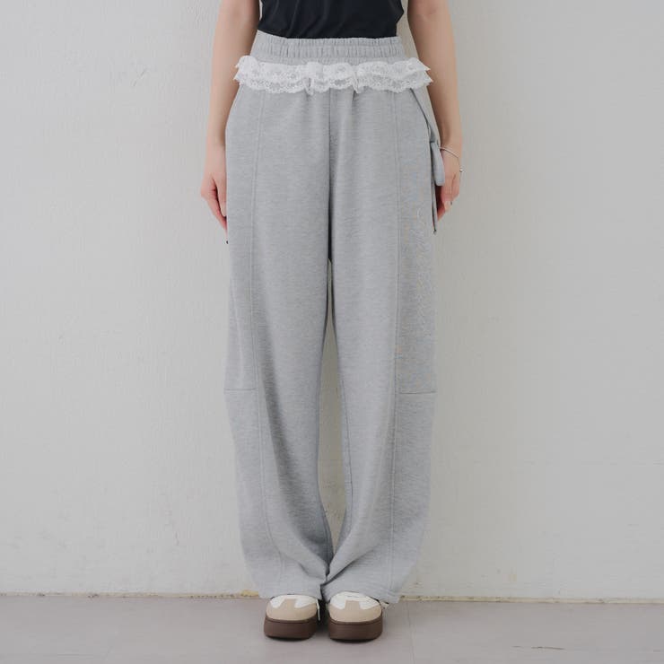 【セットアップ対応】ラメ裏毛スウェットパンツ | RMAF　NICE CLAUP / OLIVE des OLIVE | 詳細画像39 