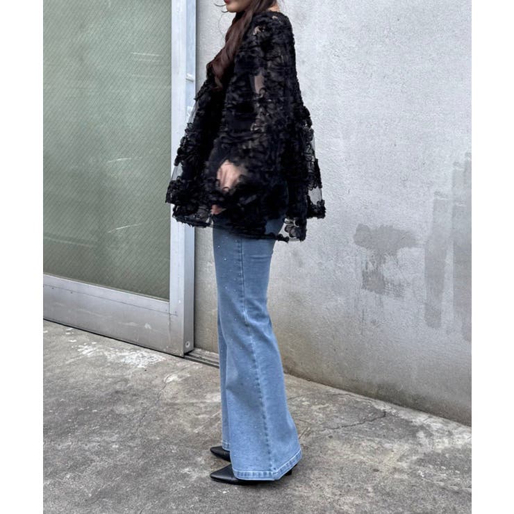 【S/M展開】キラキラセミフレアデニム | RMAF　NICE CLAUP / OLIVE des OLIVE | 詳細画像11 