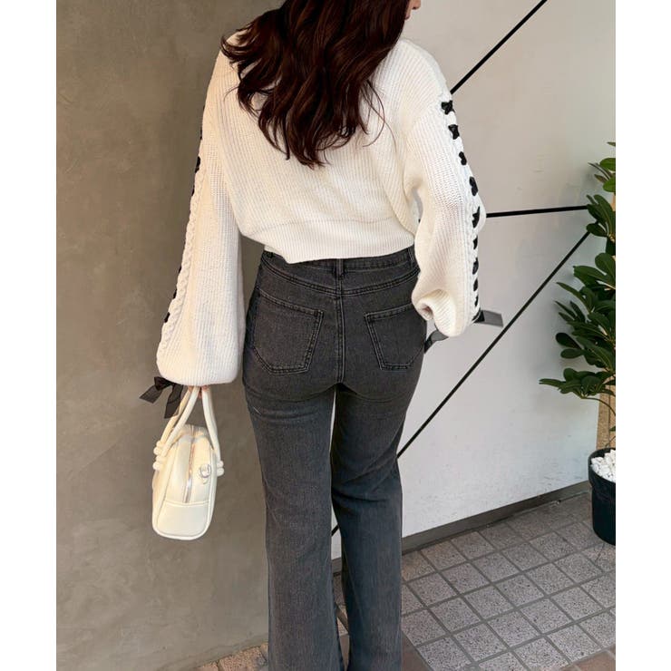 【S/M展開】キラキラセミフレアデニム | RMAF　NICE CLAUP / OLIVE des OLIVE | 詳細画像23 