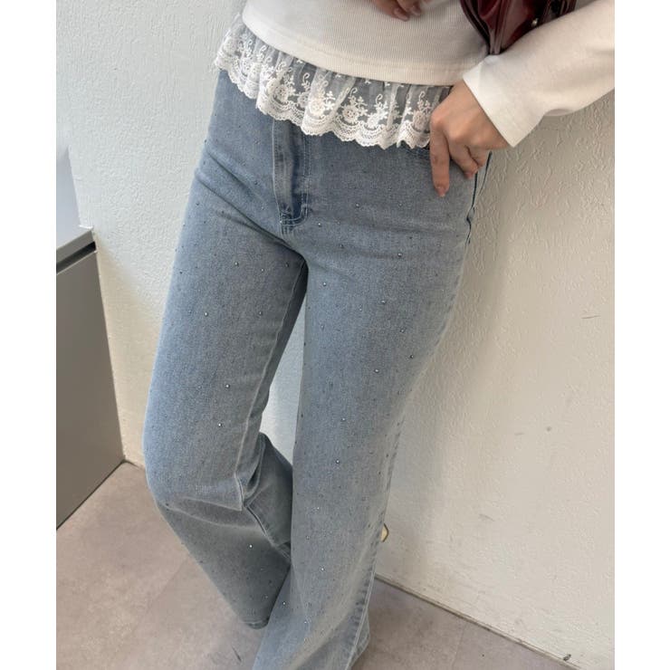 【S/M展開】キラキラセミフレアデニム | RMAF　NICE CLAUP / OLIVE des OLIVE | 詳細画像26 