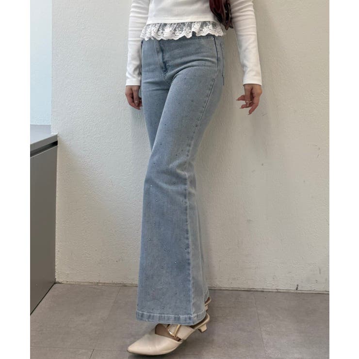 【S/M展開】キラキラセミフレアデニム | RMAF　NICE CLAUP / OLIVE des OLIVE | 詳細画像27 