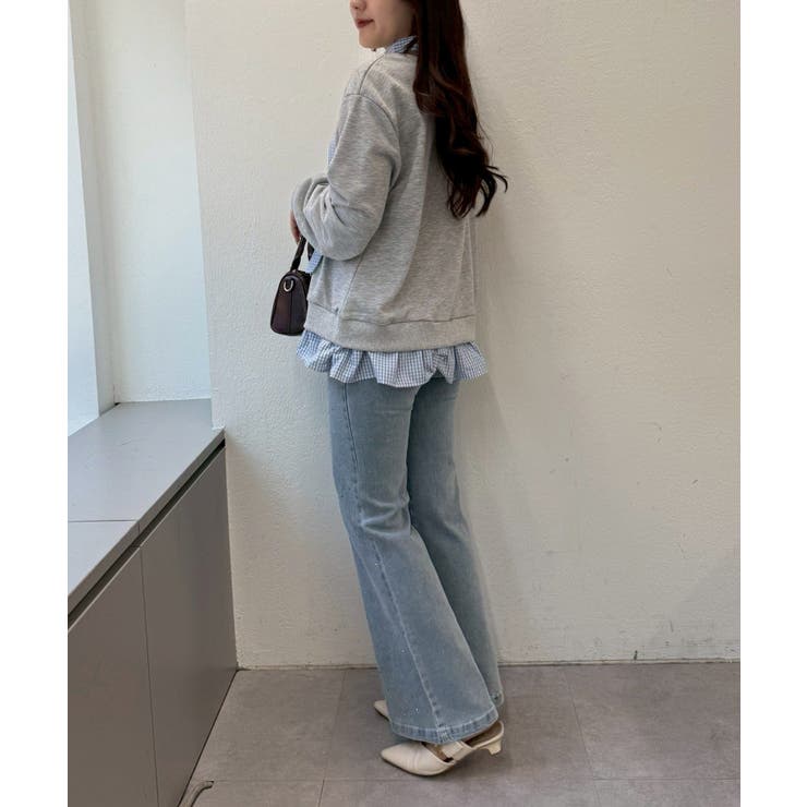 【S/M展開】キラキラセミフレアデニム | RMAF　NICE CLAUP / OLIVE des OLIVE | 詳細画像30 