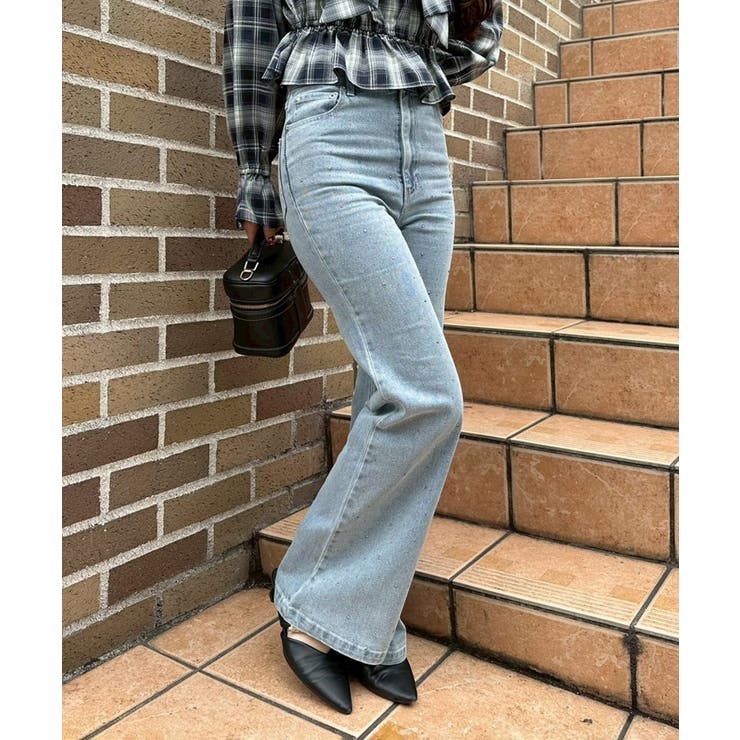 【S/M展開】キラキラセミフレアデニム | RMAF　NICE CLAUP / OLIVE des OLIVE | 詳細画像31 