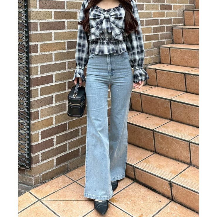 【S/M展開】キラキラセミフレアデニム | RMAF　NICE CLAUP / OLIVE des OLIVE | 詳細画像35 