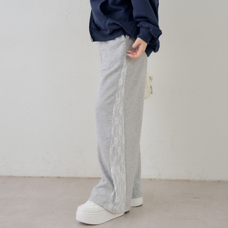 サイドレーススウェットパンツ | NICE CLAUP / OLIVE des OLIVE　OUTLET | 詳細画像4 