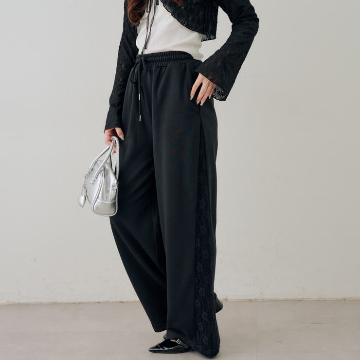 サイドレーススウェットパンツ | NICE CLAUP / OLIVE des OLIVE　OUTLET | 詳細画像16 