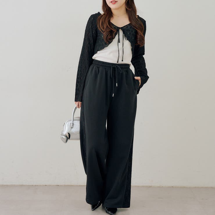 サイドレーススウェットパンツ | NICE CLAUP / OLIVE des OLIVE　OUTLET | 詳細画像18 