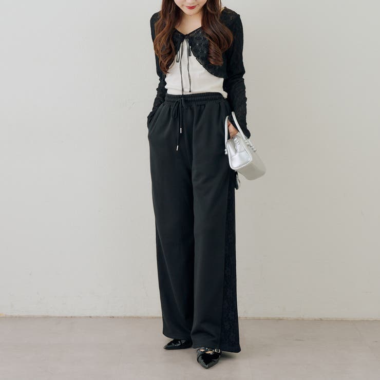 サイドレーススウェットパンツ | NICE CLAUP / OLIVE des OLIVE　OUTLET | 詳細画像20 