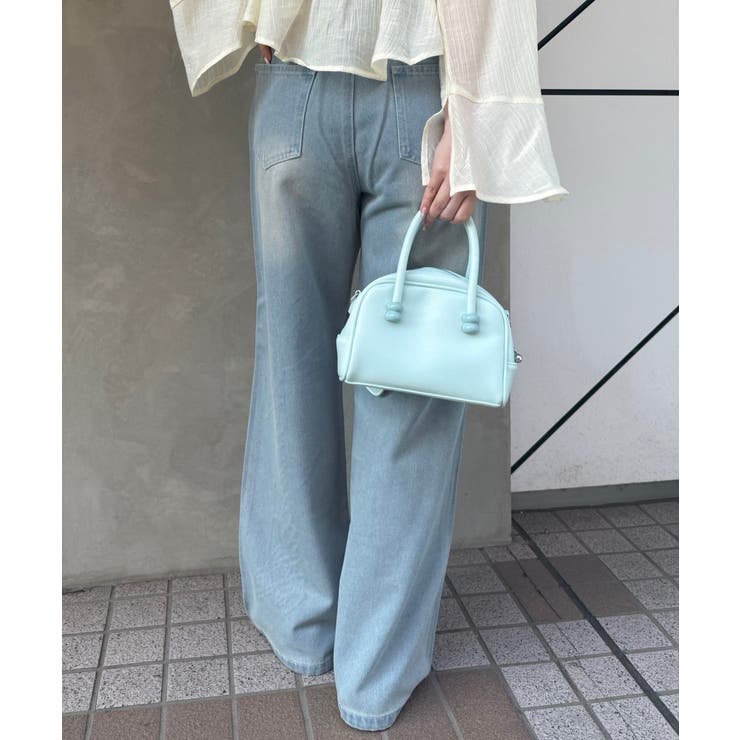 【S/M展開】キラキラロゴバギーデニム | RMAF　NICE CLAUP / OLIVE des OLIVE | 詳細画像12 