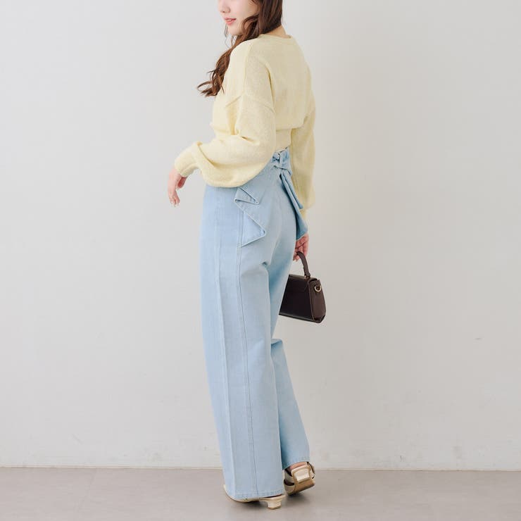 【S/M展開】後リボンストレートデニム | RMAF　NICE CLAUP / OLIVE des OLIVE | 詳細画像10 