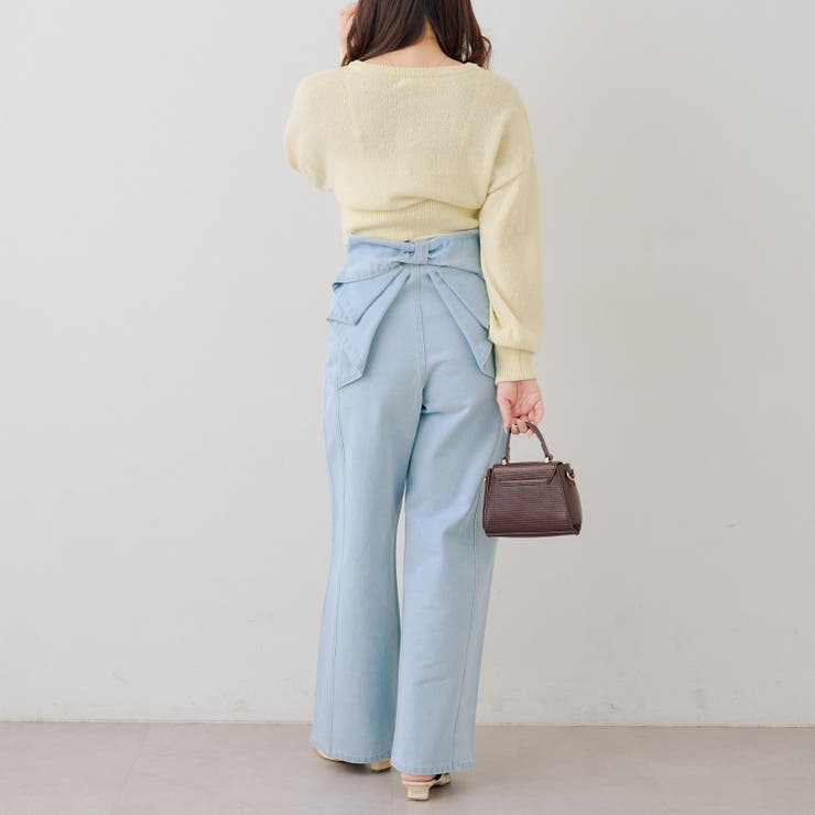 【S/M展開】後リボンストレートデニム | RMAF　NICE CLAUP / OLIVE des OLIVE | 詳細画像11 