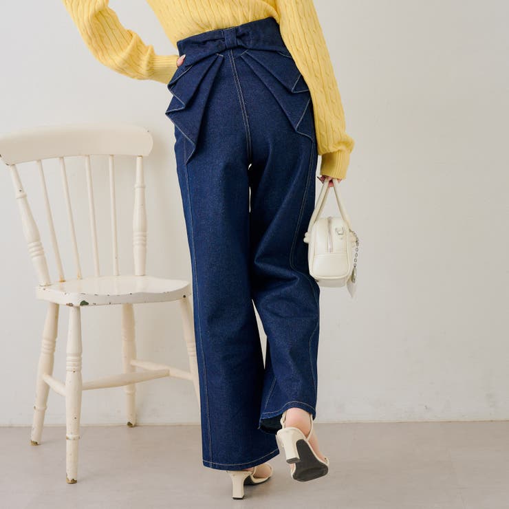 【S/M展開】後リボンストレートデニム | RMAF　NICE CLAUP / OLIVE des OLIVE | 詳細画像15 