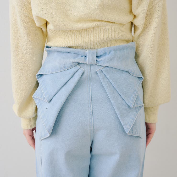 【S/M展開】後リボンストレートデニム | RMAF　NICE CLAUP / OLIVE des OLIVE | 詳細画像26 