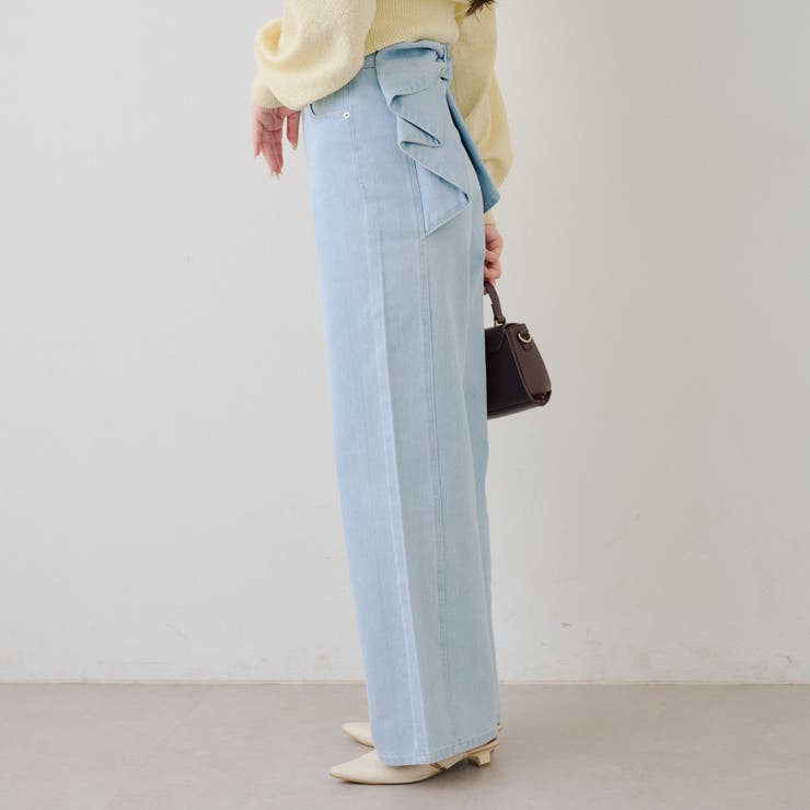 【S/M展開】後リボンストレートデニム | RMAF　NICE CLAUP / OLIVE des OLIVE | 詳細画像6 