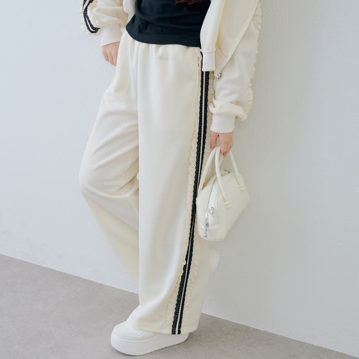 アイボリー | 【セットアップ対応】トラックレースパンツ | RMAF　NICE CLAUP / OLIVE des OLIVE