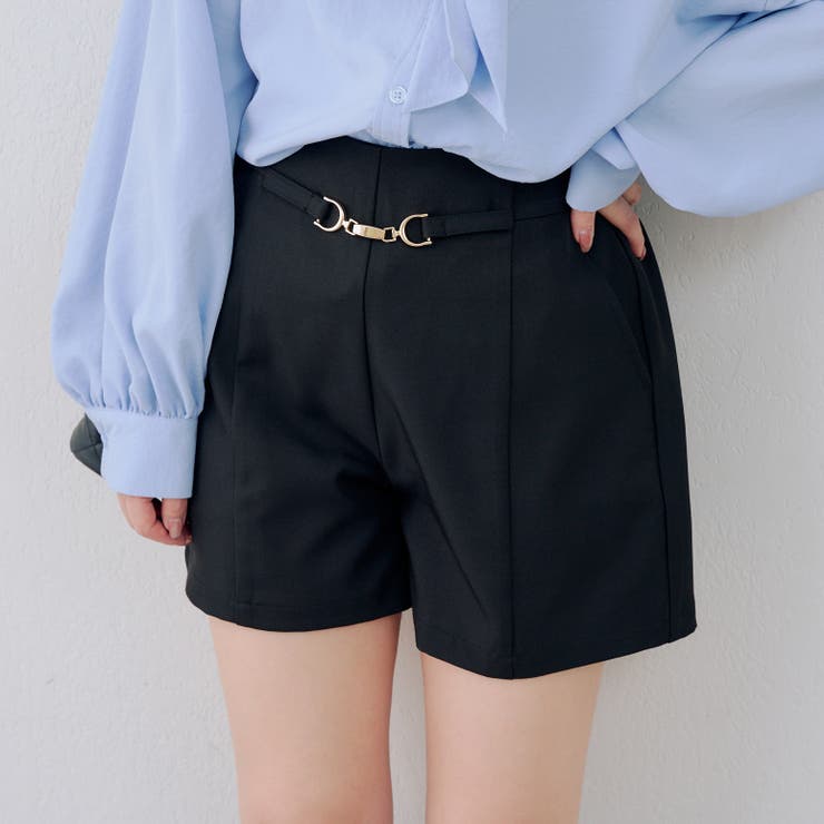 ブラック | ビット付ショートパンツ | RMAF　NICE CLAUP / OLIVE des OLIVE