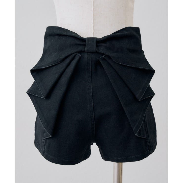 後リボンデニムショートパンツ | RMAF　NICE CLAUP / OLIVE des OLIVE | 詳細画像12 