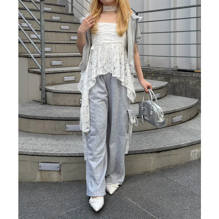 スウェットリボンカーゴパンツ | RMAF　NICE CLAUP / OLIVE des OLIVE | 詳細画像9 