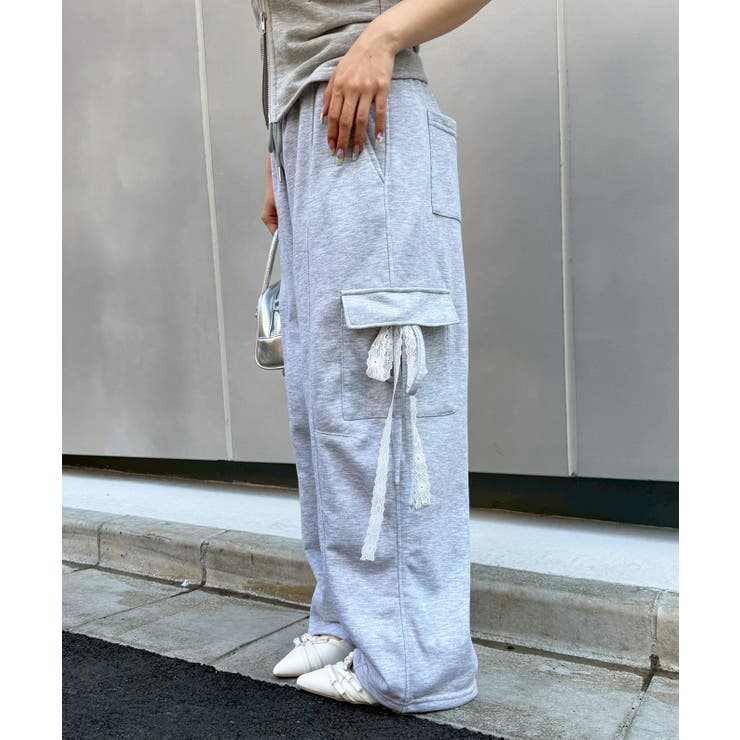 スウェットリボンカーゴパンツ | RMAF　NICE CLAUP / OLIVE des OLIVE | 詳細画像5 