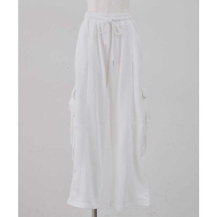 オフ | スウェットリボンカーゴパンツ | RMAF　NICE CLAUP / OLIVE des OLIVE