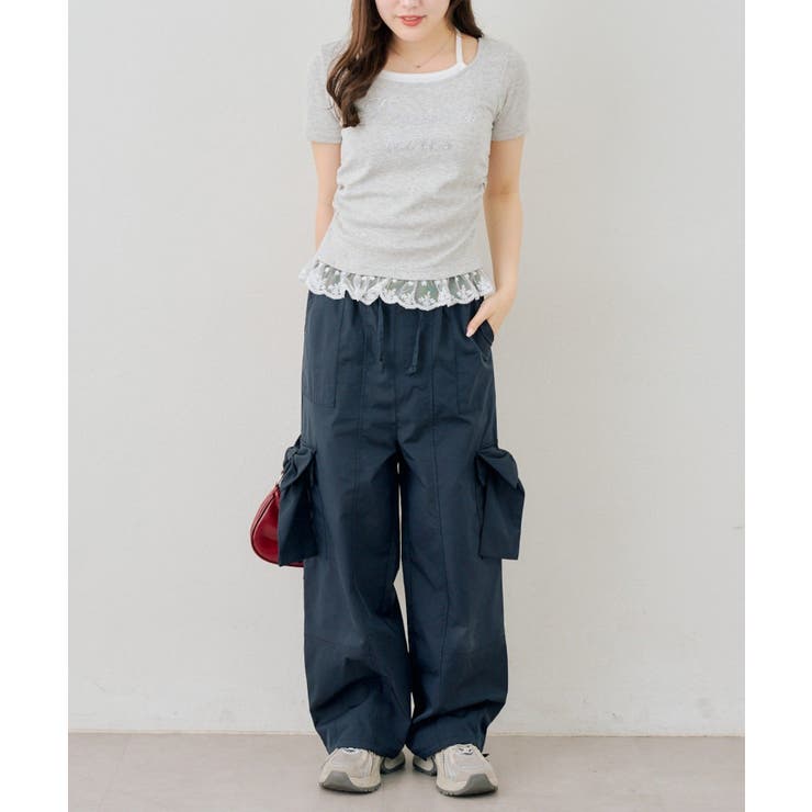 大きなリボンのカーゴパンツ | RMAF　NICE CLAUP / OLIVE des OLIVE | 詳細画像21 