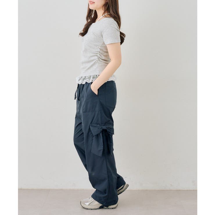 大きなリボンのカーゴパンツ | RMAF　NICE CLAUP / OLIVE des OLIVE | 詳細画像22 