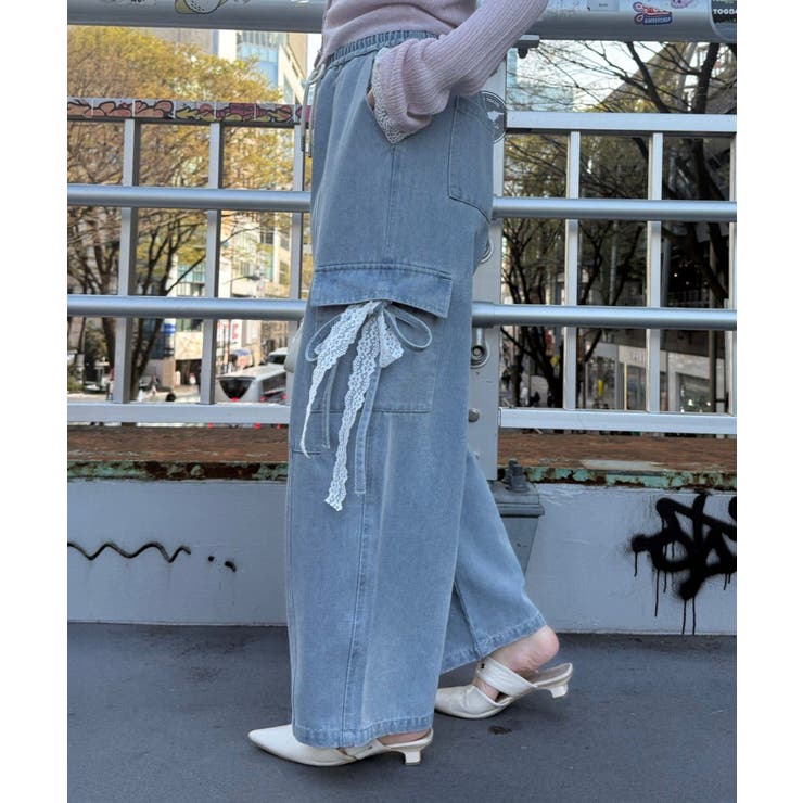 2WAY リボンカーゴパンツ | RMAF　NICE CLAUP / OLIVE des OLIVE | 詳細画像4 