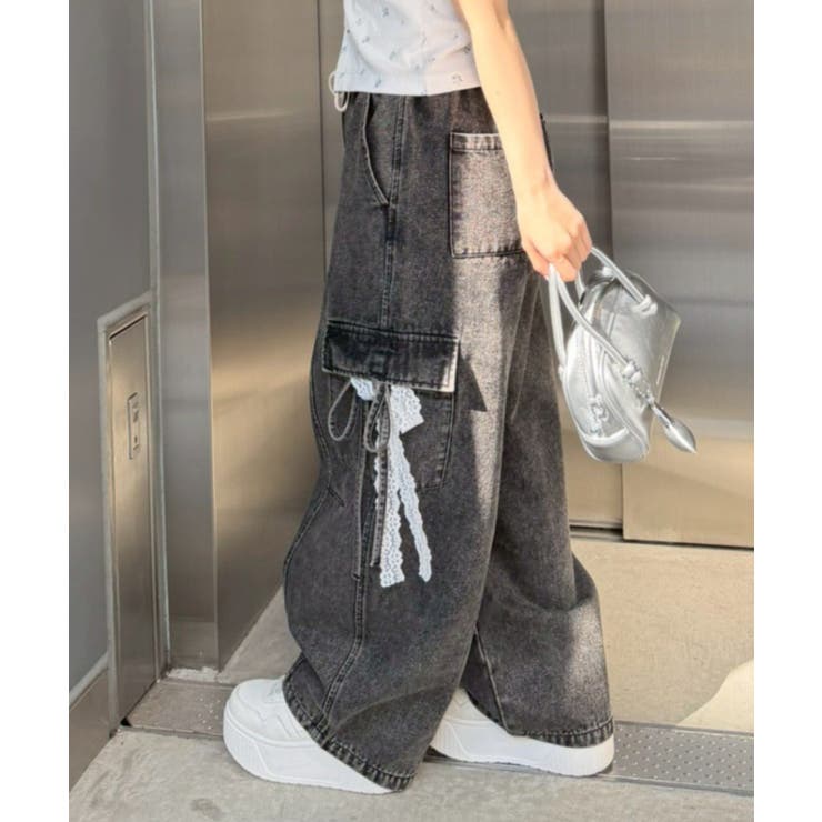 ブラック | 2WAY リボンカーゴパンツ | RMAF　NICE CLAUP / OLIVE des OLIVE