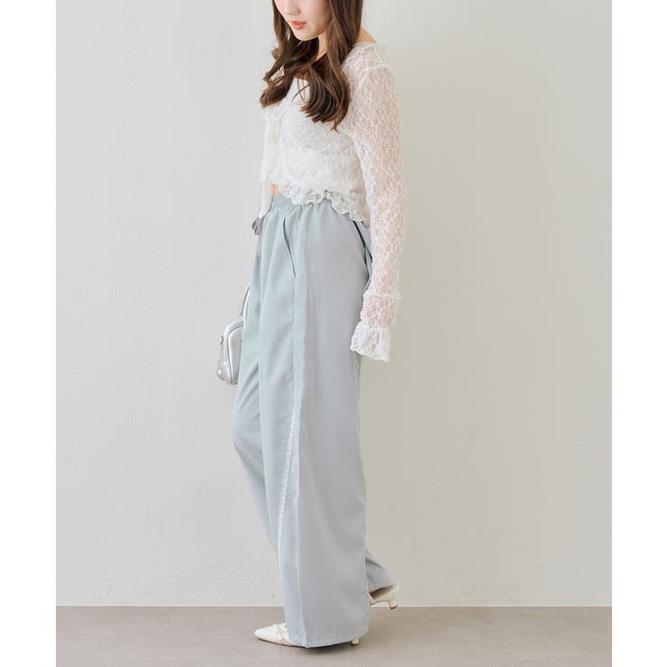 後ろ姿も可愛い、バックリボンカーブパンツ | RMAF　NICE CLAUP / OLIVE des OLIVE | 詳細画像22 