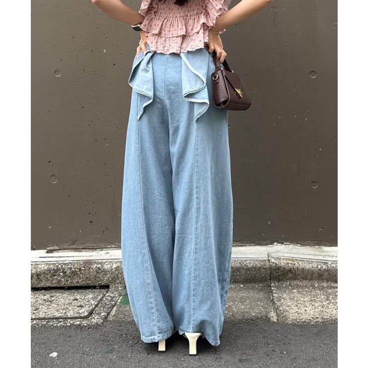 ブリーチ | 後ろ姿も可愛い、バックリボンカーブパンツ | RMAF　NICE CLAUP / OLIVE des OLIVE