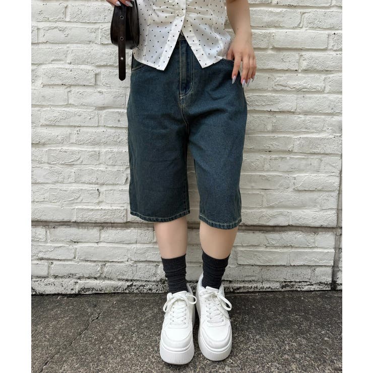 レース&ドットベルトハーフデニム | RMAF　NICE CLAUP / OLIVE des OLIVE | 詳細画像15 