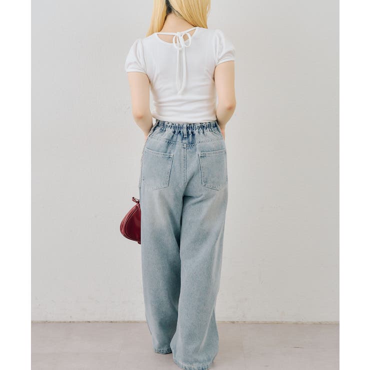 【S/Mサイズ展開】ハトメ&チェーン付バギーパンツ | RMAF　NICE CLAUP / OLIVE des OLIVE | 詳細画像28 