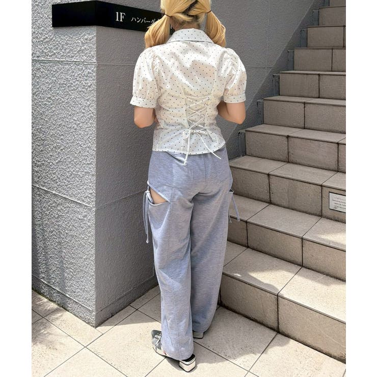 キラキラのスリットパンツ | RMAF　NICE CLAUP / OLIVE des OLIVE | 詳細画像9 