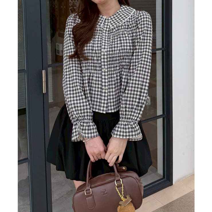 シャーリングペプラムブラウス | RMAF　NICE CLAUP / OLIVE des OLIVE | 詳細画像10 