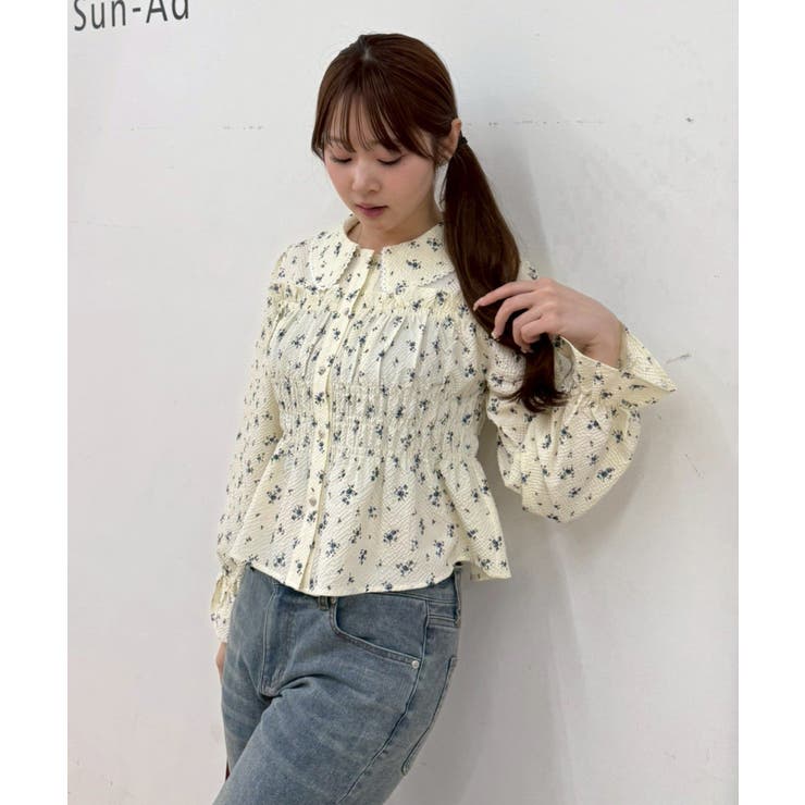 シャーリングペプラムブラウス | RMAF　NICE CLAUP / OLIVE des OLIVE | 詳細画像16 