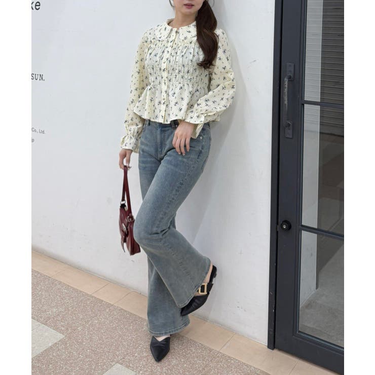 シャーリングペプラムブラウス | RMAF　NICE CLAUP / OLIVE des OLIVE | 詳細画像17 