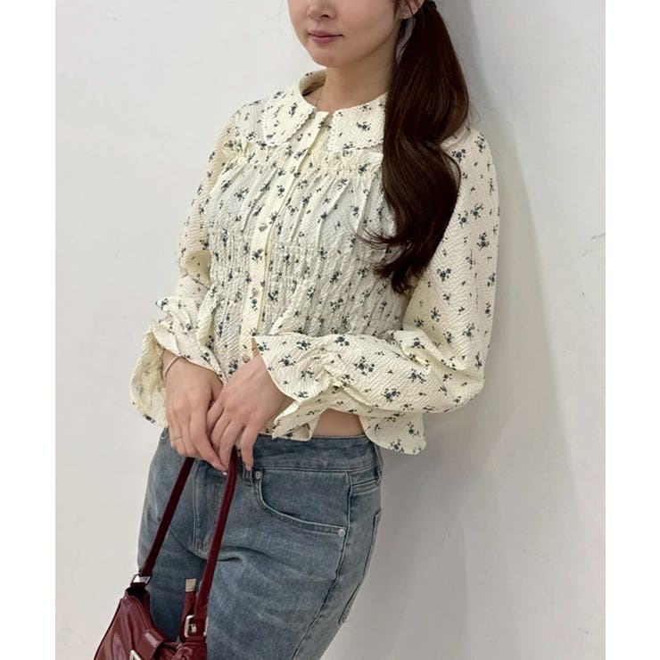 シャーリングペプラムブラウス | RMAF　NICE CLAUP / OLIVE des OLIVE | 詳細画像18 