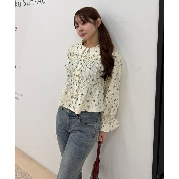 シャーリングペプラムブラウス | RMAF　NICE CLAUP / OLIVE des OLIVE | 詳細画像19 