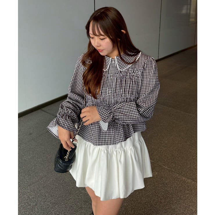 シャーリングペプラムブラウス | RMAF　NICE CLAUP / OLIVE des OLIVE | 詳細画像26 