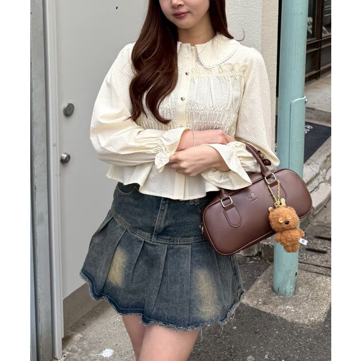 シャーリングペプラムブラウス | RMAF　NICE CLAUP / OLIVE des OLIVE | 詳細画像30 