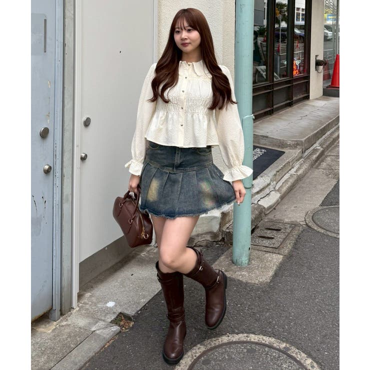 シャーリングペプラムブラウス | RMAF　NICE CLAUP / OLIVE des OLIVE | 詳細画像31 