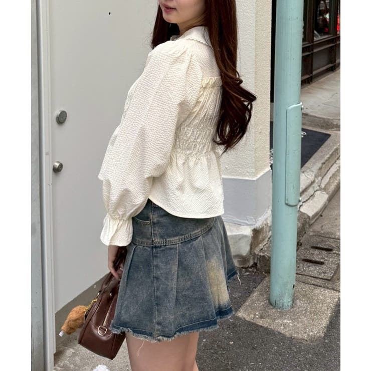 シャーリングペプラムブラウス | RMAF　NICE CLAUP / OLIVE des OLIVE | 詳細画像33 