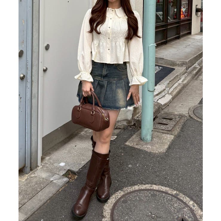 シャーリングペプラムブラウス | RMAF　NICE CLAUP / OLIVE des OLIVE | 詳細画像34 