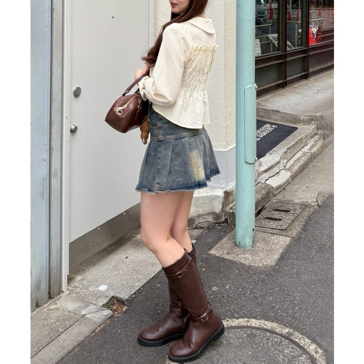 シャーリングペプラムブラウス | RMAF　NICE CLAUP / OLIVE des OLIVE | 詳細画像35 