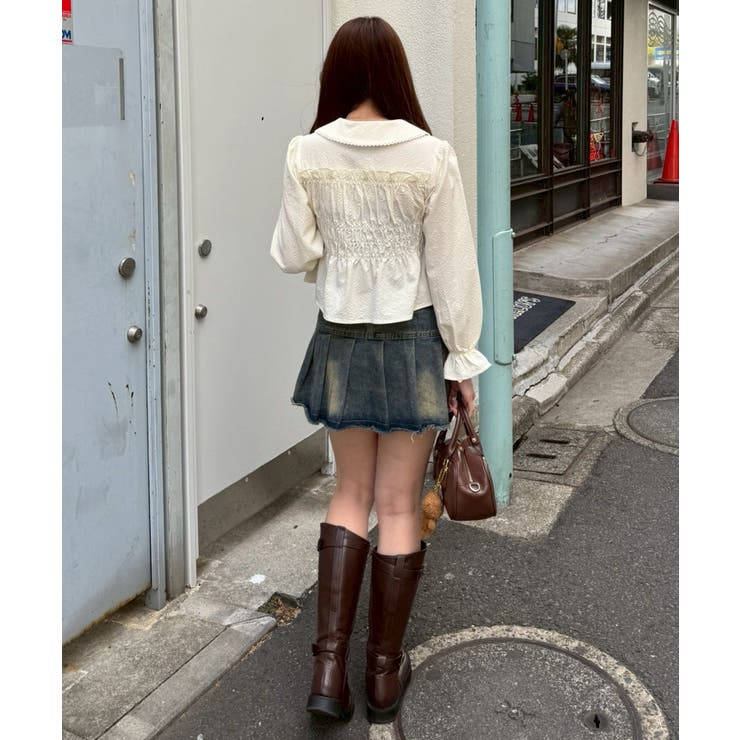 シャーリングペプラムブラウス | RMAF　NICE CLAUP / OLIVE des OLIVE | 詳細画像36 